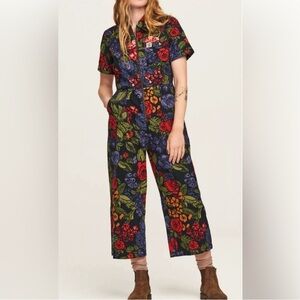 Lucy & Yak Floral Organic Cotton Jumpsuit